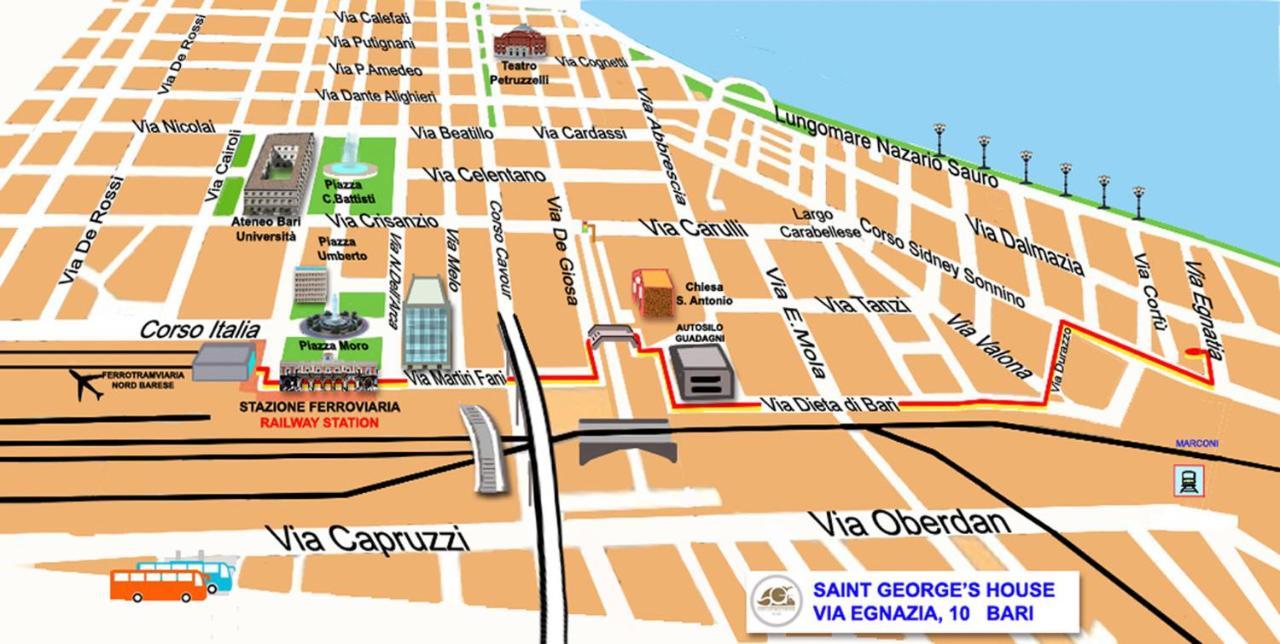 Saint George'S House Bari Daire Dış mekan fotoğraf